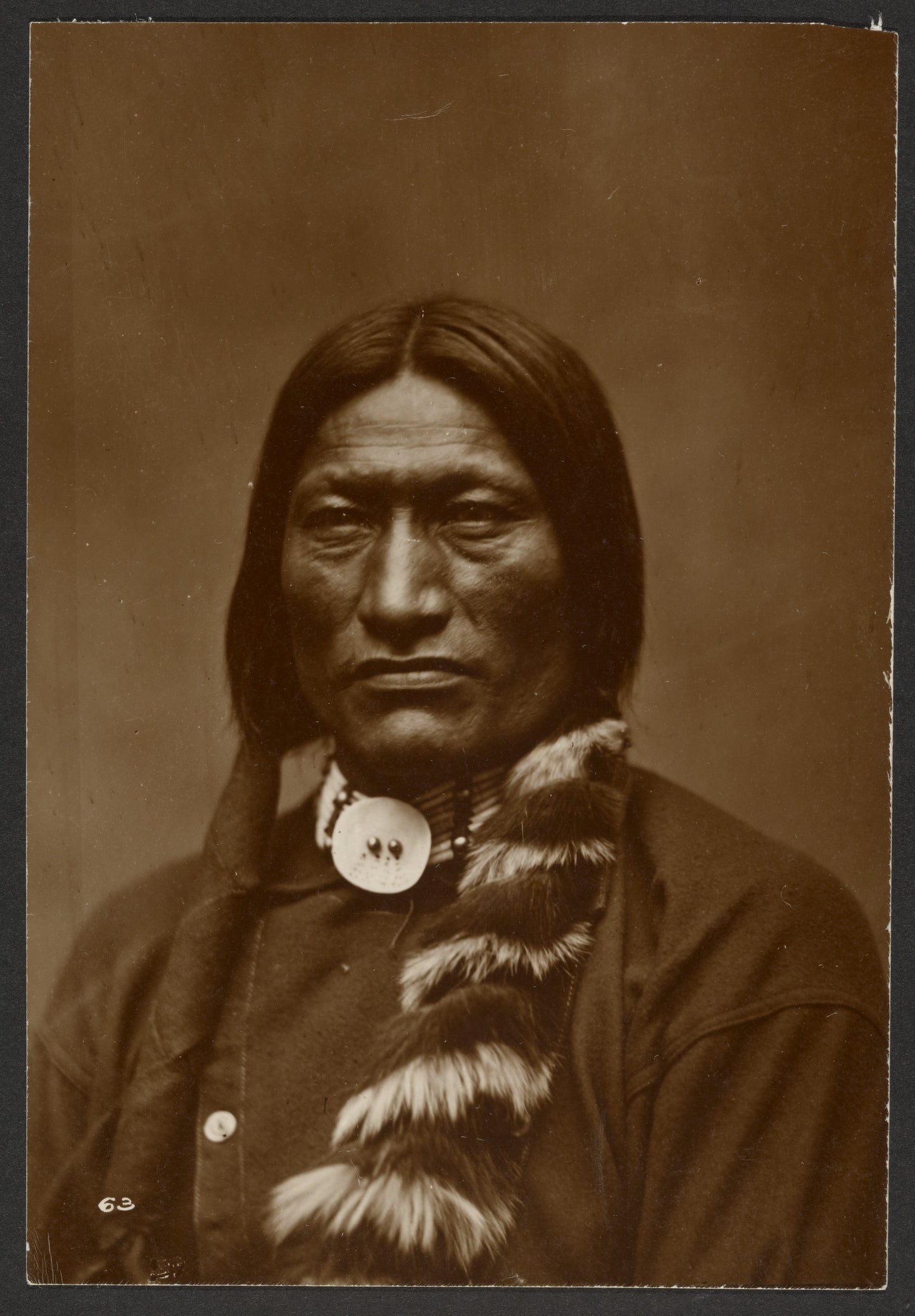 High Bear, Oglala Lakota (c. 1880) by L.A. Huffman - Frontier (Unframed)