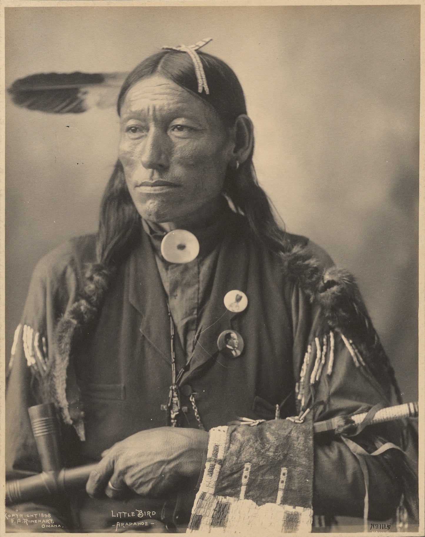 Little Bird, Arapahoe (1898) by Rinehart & Muhr - Historic Native (Unframed)