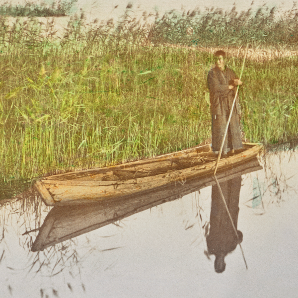 Mount Fuji from Kashiwabara (1897) by Kazumasa Ogawa - Hand-Colored Photo Print (Unframed)