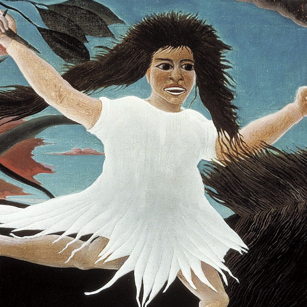 War (La Guerre) (1894) by Henri Rousseau - Post-Impressionist Art Print (Unframed) (5"x7")