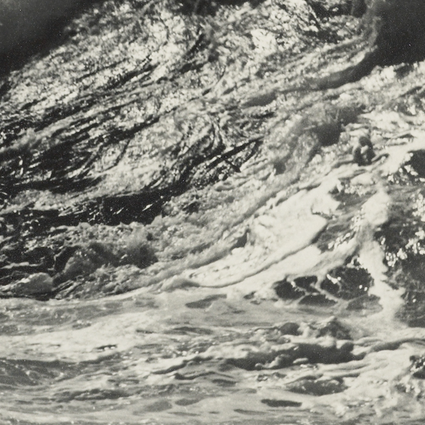 Crashing Wave on the Coast (c. 1930s) by Thelma Kent - Vintage Seascape Photography (Framed and Matted)