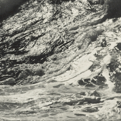 Crashing Wave on the Coast (c. 1930s) by Thelma Kent - Vintage Seascape Photography (Framed and Matted)