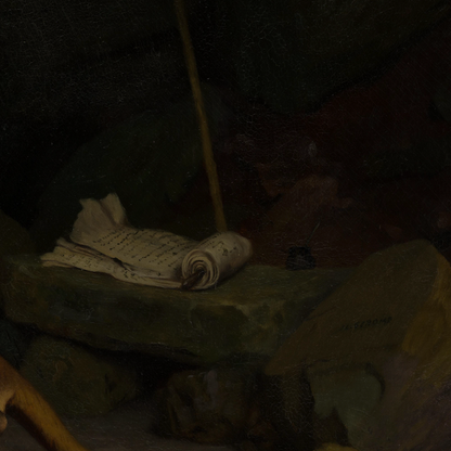 Saint Jerome (1874) by Jean-Léon Gérôme - Academic Art Print (Framed)