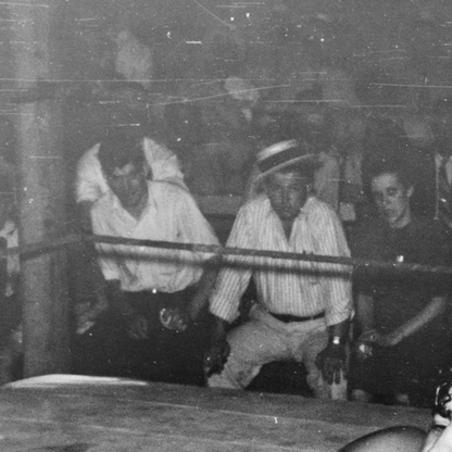 Wrestling Match, Sikeston, Missouri (1938) by Russell Lee - FSA Photo Print (Unframed)